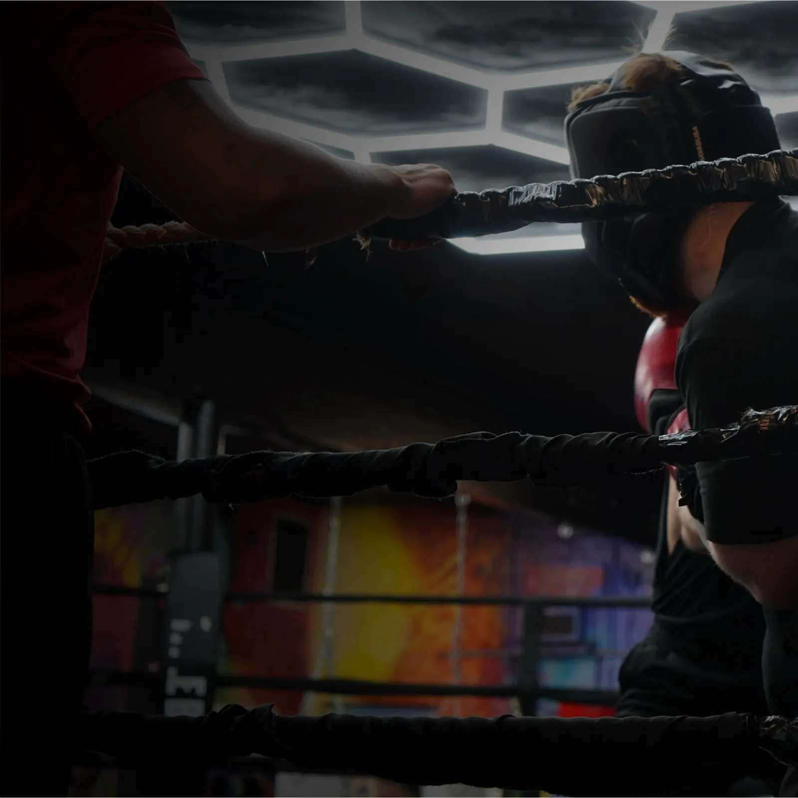 Inside Franklin Gym boxing ring in Tampa, FL