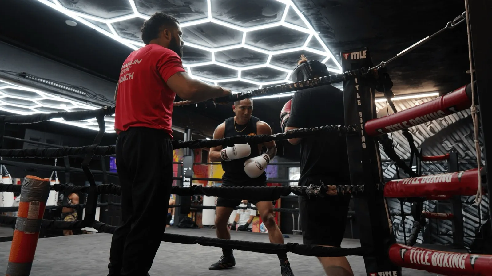 Boxing ring at Franklin Gym Tampa